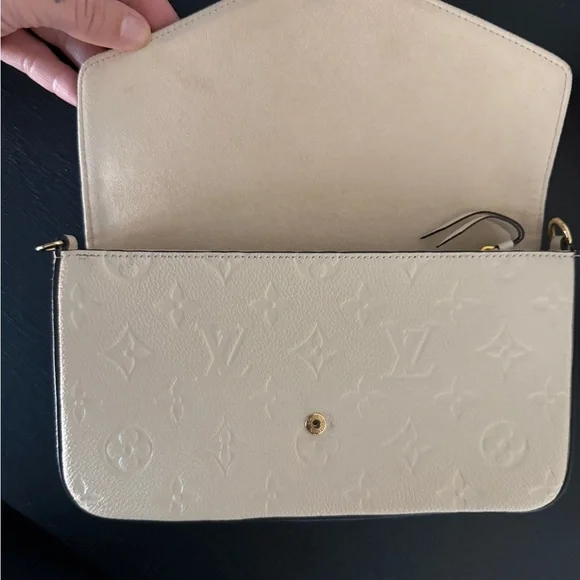 Louis Vuitton Monogram Cream Wristlet - Picture 3 of 13
